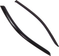 WD2-638 Dark Smoke 2 Pcs Set Window Visor (Outside Mount) Deflector Rain Guard Compatible with 2013-2017 Honda Accord Coupe