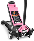 DNA Motoring Low Profile Hydraulic Trolley Service/Floor Jack, 3 Ton (6000 lbs) Capacity, Lifting Range 3"-20", Pink, TOOLS-00475-PK