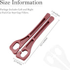 Car Seat Gap Filler 2-Pack, Universal Car Seat Gap Filler Organizer, Seat Gap Plug – Fills Gap Between Seat & Console (Red)