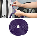 Car Door Rubber Seal Strip, 32.8Ft Self Adhesive Weather Stripping Automotive Edge Trim, Weatherstrip Soundproof Vehicle Tailgate Window Sealing Cover, Universal for SUV RV Truck (Purple)