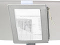 Registration & Insurance Card Document Holder for Visor, Carrying Case for High Road Registration and Insurance Pocket, Adjustable Visor Bag Drivers License Holder, Fit Most Car, SUV and Truck (Gray)