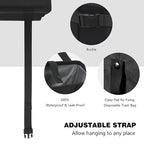 Car Trash Can, Leak-Proof Waterproof Trash Bin Collapsible Portable Auto Garbage Bag Large Capacity Trashcan Storage Bag Multipurpose Car Organizer Hanging (Black)