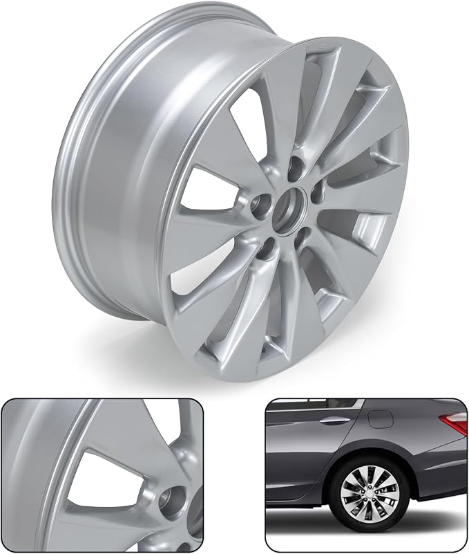 Factory Wheel Replacement New 17x7.5" 17 Inch Premium Aluminum Alloy Wheel Rim Compatible with 2013-2015 Honda Accord OEM Design, Alloy Replacement Wheel,Super Duty Car Rims Replacement,OE Stock Specs