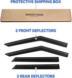Window Visors Rain Guards for 2022 2023 2024 2025 2026 Mitsubishi Outlander, Out-Channel Window Vent Wind Deflectors Visors Shades for 22 23 24 25 26 Mitsubishi Outlander
