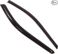 Outside Mount Window Vent Visors Rain Guards Compatible with Chrysler Town & Country 99-06 | Side Window Wind Deflectors Rain Shields | Black Tinted, 2 Pcs Set, BGWV-106-3