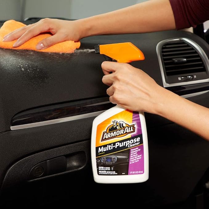 Multi Purpose Cleaner, Car Cleaner Spray for All Auto Surfaces, 16 Fl Oz (Pack of 2)