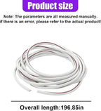16Ft (5M) Car Door Edge Protector, Self-Adhesive Scratch Resistant U Shape Auto Door Edge Guard Decoration, Anti-Collision Car Doors Trim Strip Protector for Truck, SUV, Sedan (White-5M)