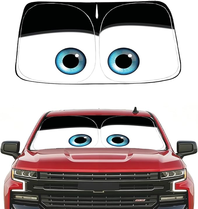 Windshield Sun Shade for Chevrolet Silverado 1500 2019-2024 2025 2026 Car Accessories Sun Visor for Front Windshield & Window Sun Shade Cover, UV Heat Blocker & Protector (Silverado)