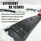 Snow Brush and Ice Scrapers for Car Windshield, Car Scraper Snow Clearing Brush, 2-in-1 Detachable Snow Removal Tool with Ergonomic Foam Grip Winter Accessories for Cars, Trucks, SUVs