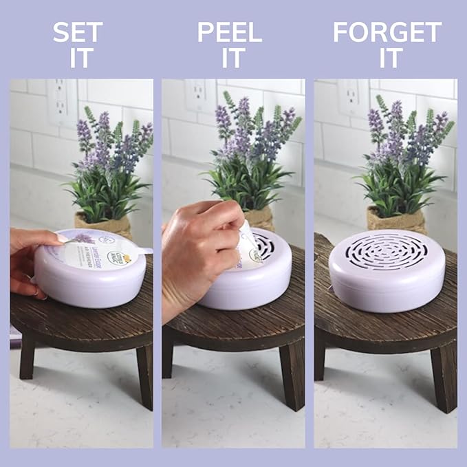 Odor Absorbing Solid Air Freshener, Lavender Escape, 8-Ounce, Pack of 6