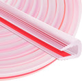 Rubber Edge Trim U Channel, 3/16" Self Adhesive Sheet Metal Edge Guard Protector, EPDM Seal Strip for Car Doors, Steel Plates, Glass, Hatches, Table Corners, Fit 3/16"(4.8mm), 10Ft, Clear