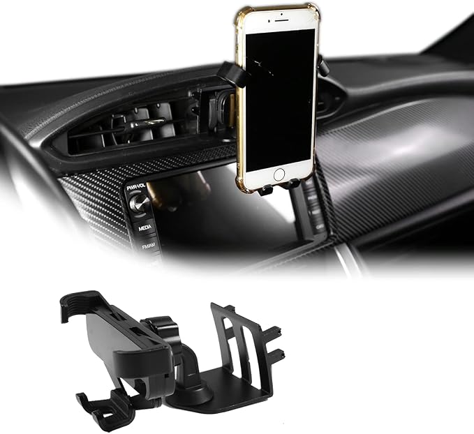 Alumium Alloy Adjustable Anti-Shake Stabilizer Phone Mount for Subaru BRZ Toyota 86 2013-2022 Car Mount Phone Holder Desk Stand (for BRZ 86 2013-2020-B)