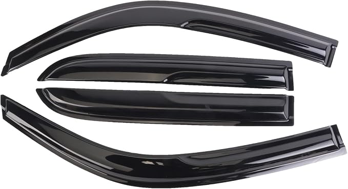 Durable Window Deflector for 1996-2002 Toyota 4 Runner, Original Tape-on Window Visors, Widnow Deflector, rain Guards for Cars, Dark Smoke, 4 PCS WV94751