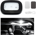 Car Interior Ceiling Roof Lights, Magnetic Rechargeable USB Wireless Dome Lamp, LED Auto Map Reading Light Cover for Insider Roof Ceiling, Universal Car Accessories (Black)