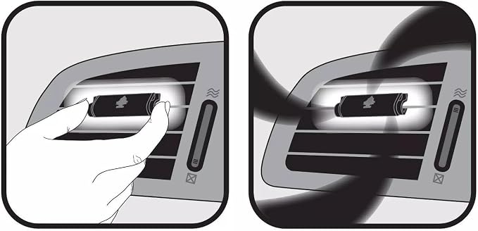 Car Air Freshener | Vent Wrap Provides Long-Lasting Scent, Slip on Vent Blade | Black Ice, 4 Packs (4 Count)