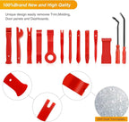 Nylon Bumper Fastener Rivet Clips Car Clip Panel Audio Video Dashboard Dismantle Kits Installer Removal Tool (13PCS Trim Removal Tool Set)