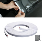 65.6ft (20m) Car Door Edge Guards White – Self-Adhesive PVC, U-Shaped, Fits Most Vehicles, Fade-Resistant, Scratch- and Chip-Resistant – Reduces Dings in Parking Lots