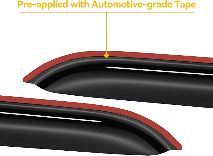 Window Rain Guards Visors for 2011 2012 2013 2014 2015 2016 2017 2018 2019 Ford Explorer, Window Vent Wind Shades Deflectors Shield for 11-19 Explorer