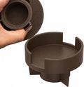 Couch Cup Holder Adapter – Universal Sofa Drink Expander for Large Mugs, Tumblers & Bottles – Spill-Proof Recliner Caddy for Living Room, RV & Boat (Brown, Base 70-92MM(2.75-3.62IN))