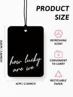 Boho Black Western Car Air Freshener 4 Pcs, Preppy Cow Skull Cactus Cowgirls Boots Hanging Air Freshener for Cars Closet Drawer Books, Western Car Accessories Mirror Decor for Women Men