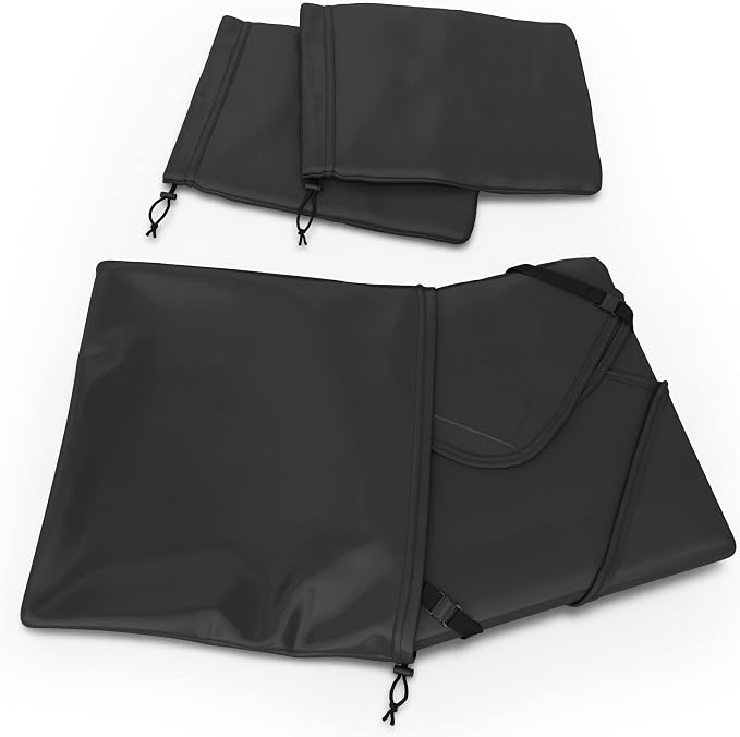 Snow Windshield Cover Compatible with 2017-2021 Chrysler Pacifica Minivan, Custom-fit Windshield Cover for Snow, Ice and Frost, Comes with Rear Mirror Cover