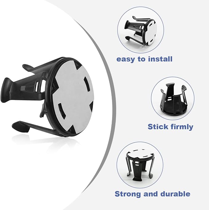 Zpana Car Slim Can Cup Holder Adapter, Vehicle Energy Drink Holder Insert, Reversible Wiggle Free Automotive Cup Holder Expander Accessories, Universal for SUV, Sedan, Truck(1PC)