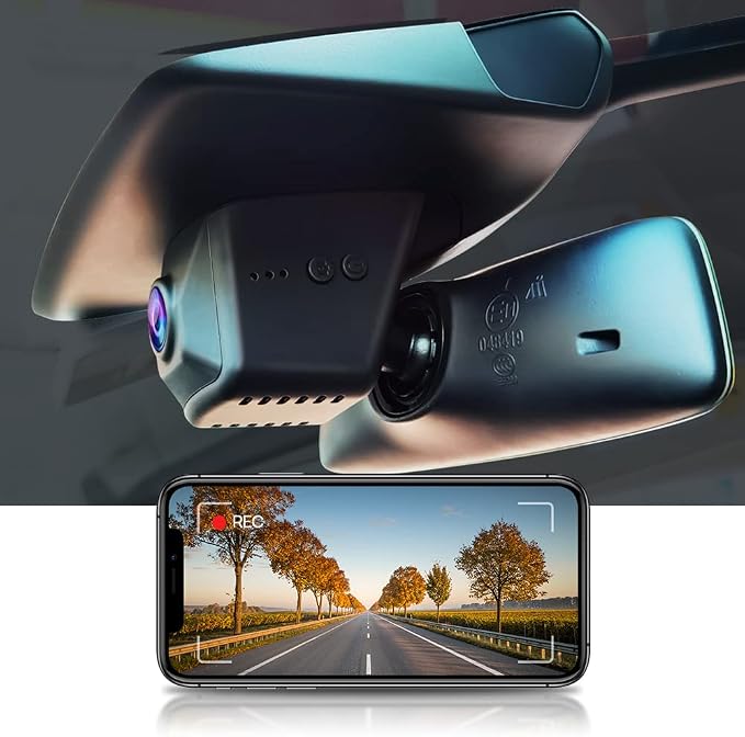 Dash Camera for Tesla Model S 2022 2021 2020 2019 2018 2017 Long Range Performance 60 75 90D Plaid 75D 100D P100D, 4K Covert Car Recorder WiFi, UHD Video G-Sensor, OEM Plug & Play, 64GB Card