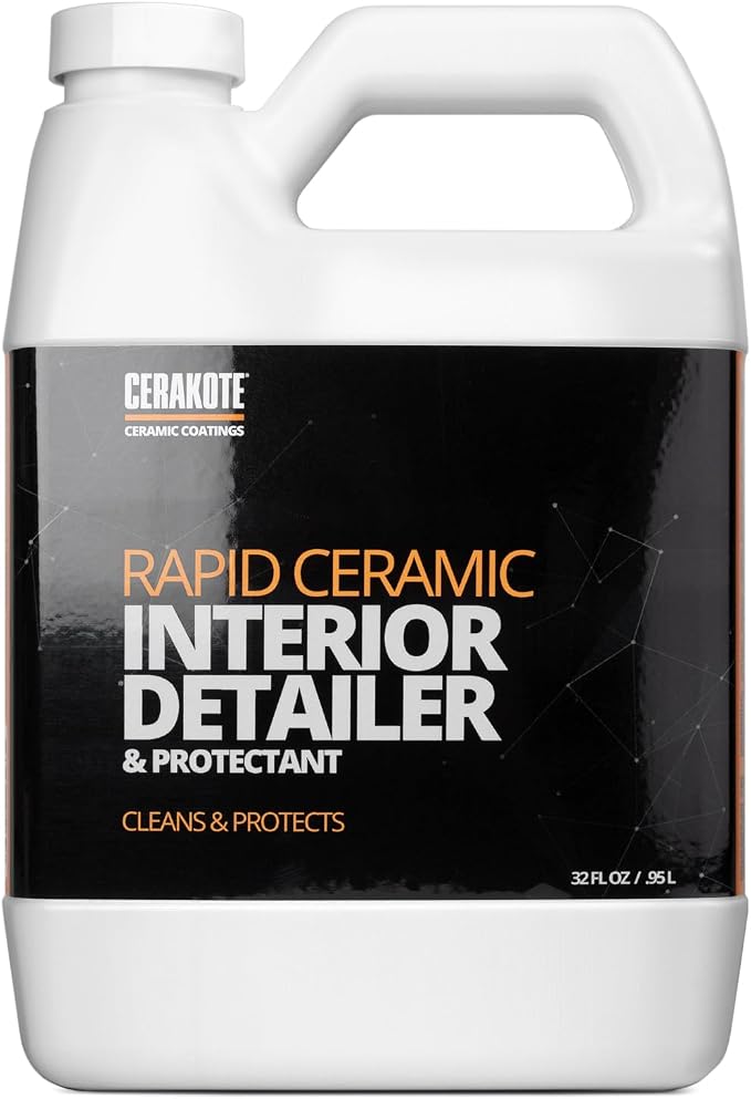 Rapid Ceramic Interior Detailer and Protectant (32 fl oz.) – Quick and Easy – Multi-Surface Safe – Interior Car Cleaner Spray – Dry to the Touch – Clean and Protect Your Car, Truck, or SUV