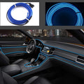 ABALDI Interior Car Lights El Wire Rope Lights Neon Atmosphere Glowing Strobing Electroluminescent Light for Car Interior Decoration(3m/9ft,Blue)