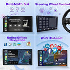 4+32G 8 Core Car Radio Stereo for Chevrolet Chevy Silverado/GMC Sierra Yukon/Buick Enclave 2007-2012 | Android 14 Wireless CarPlay & Android Auto | 8‘’ HD Touchscreen | Backup Camera AM/FM/RDS Wi-Fi