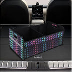 Car Trunk Organizer, Waterproof Large Capacity 600D Oxford Fabric Auto Trunk Storage Container with Pockets, Multi-Compartment Vehicle Storage Box Accessories for Car SUV Truck (Colorful)