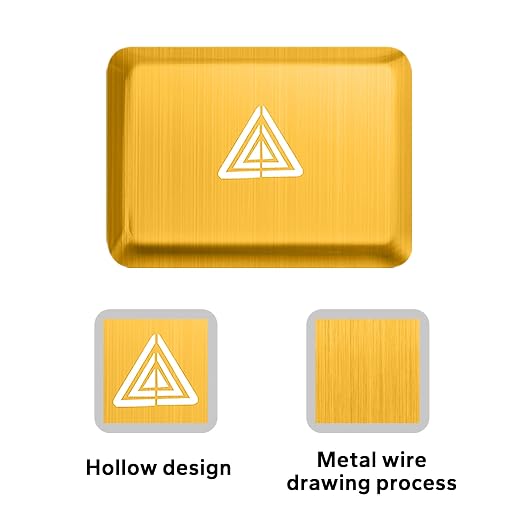 Polodunn Accessories for 11th Gen Honda Civic 2022-2025, for CRV/HRV/Accord 2023 2024 2025, Emergency Flashers Trim Caps Hazard Warning Light Push Button Cover (Gold)