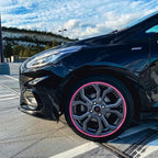 AlloyGator Pink Rim Protector for Car Wheels (Fits 12-24" Wheel Diameter) - Pack of 4 Premium Alloy Wheel Protector to Avoid Scratches & Scuffs - Adhesive Free Curb Rash Rim Protectors
