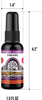 (Dreams, 1 Pack) Concentrated Air Freshener for Room and Car Spray - Oil-Based Diffuser Spray Bottle - Long-Lasting Bathroom Spray, Car Freshener, & Odor Eliminator Spray
