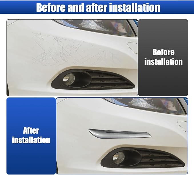Craedli 2PCS Car Door Edge Guards, Anti-Scratch Car Door Protector, Universal Self-Adhesive Auto Side Door Anti-Collision Trim Strips, Exterior Rearview Bumper Protective Sticker for Cars (Silver)