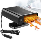 Portable Car Heater, 2 in 1 Electric Heater with Cooling & Heating Function Defroster Defogger 12V, 3-Outlet Plug Adjustable Thermostat in Cigarette Lighter