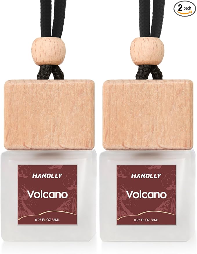 Car Air Freshener Hanging 2 Pack – Volcano Car Freshener Diffuser, Fall Car Air Freshener for Women and Men, Lasting up to 45 Days.0.27 FL OZ/8ML