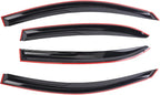 Black Outside Mount Window Rain Guards Compatible with 2019-2023 KIA Forte,Original,Durable Window Visor Deflectors