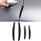 4Pcs Car Door Edge Guards Moulding Trim Edge Anti-Collision Strip Scratch Guard Car Door Protector for Most Cars (Black)