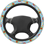 Happy Frog Elastic Steering Wheel Cover Non-Slip Breathable Steering Wheel Protector Fit Auto, SUVs, Truck
