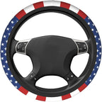 American Flag USA Steering Wheel Cover Car Accessories Cute for Women Girls Girly Universal 15 Inch Neoprene Auto Interior Decor Anti Slip Car Truck Protector