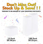 White Microfiber Cleaning Cloths 100 Pack, Reusable Cleaning Rags Shop Towels - Bulk Multipurpose Microfiber Towels, Lint Free Cleaning Towels for Car, House & Kitchen, 11.5 x 11.5 inch