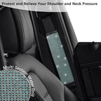 JDDRY Car Seat Belt Covers,Universal Car Seat Belt Pads,Seat Belt Cover Shoulder Pad,Bling Seat Belt Cover(Light Blue,2PC)
