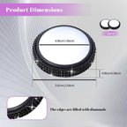 2PCS Blind Spot Mirrors, Convex Car Mirror, 2" Round HD Glass Convex Rear View Mirrors with Frame, 360 Degree Wide Angle Side Rear View Accessories for Most Sedans SUVs Trucks (Black)