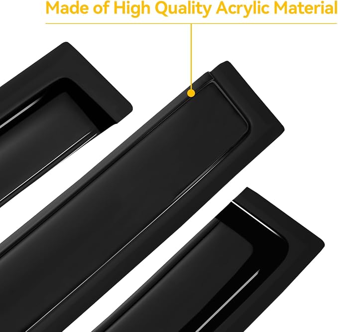 Window Rain Guards Visors for 2013-2019 Ford Escape, Out-Channel Window Vent Wind Deflectors Shades for 13-19 Escape