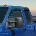Goodyear Shatterproof Window Deflectors for Trucks Ford F250 F350 Super Duty 1999-2016 SuperCab, Tape-on Rain Guards, Window Visors, Vent Deflector, Vent Visor, Truck Accessories, 4 pcs-GY008944