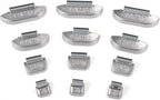 100Pcs P Type Uncoated Lead Clip on Wheel Weights Assortment, 0.25oz, 0.5oz, 0.75oz, 1.0oz, 25Pcs for Each Style,Used for Passenger Cars, Light Trucks, SUVs, Vans, and Full-Size Pickups