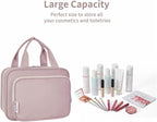 Hanging Toiletry Bag for Women Travel Makeup Bag Organizer Toiletries Bag for Travel Size Essentials Accessories Cosmetics (Dusty Rose (Medium))