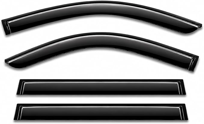 2025 2026 Tape-On Rain Guards for Subaru Forester Side Window Visor Deflectors Premium Sport Limited Touring Hybrid Wilderness Tinted Vent Shade Protectors