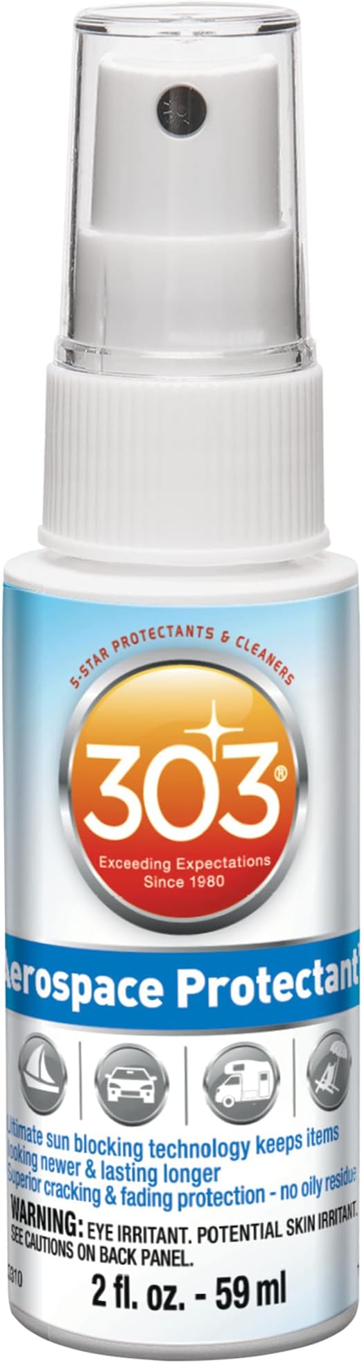 Aerospace Protectant – UV Protection – Repels Dust, Dirt, & Staining – Smooth Matte Finish – Restores Like-New Appearance – 2 Fl. Oz. (30302)